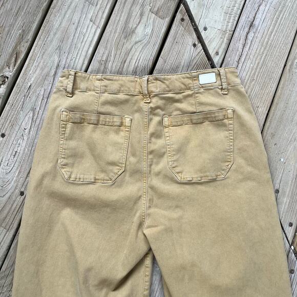 Paige Carly Pant Vintage Golden Glow Wide Leg High Waisted Size 32 - Picture 4 of 12